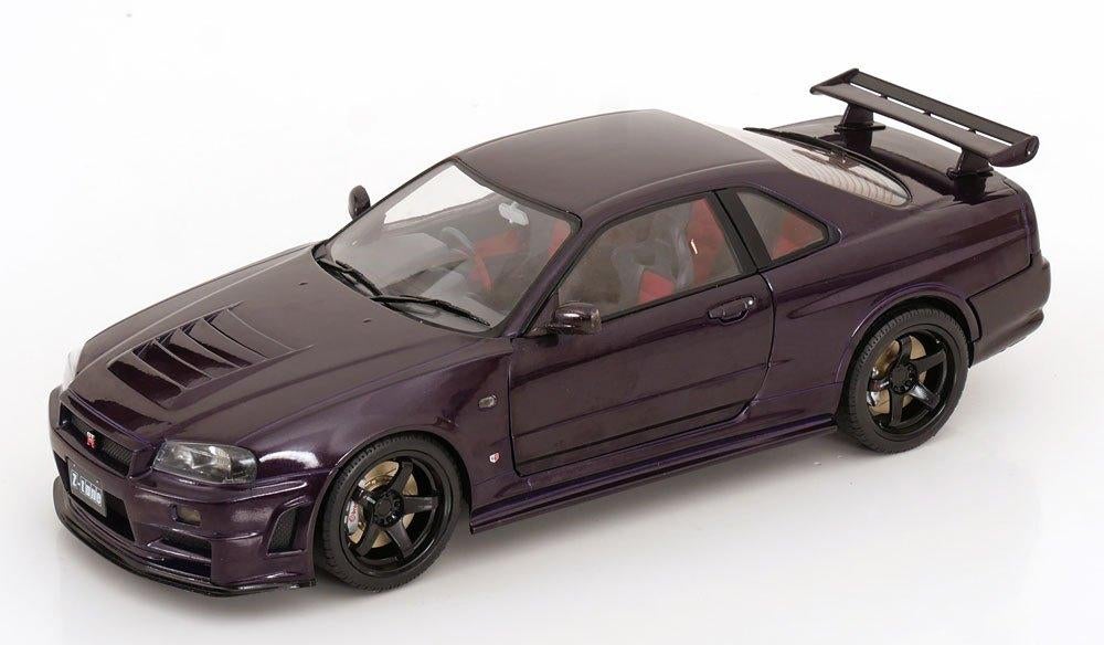 Nissan Skyline (R34) GT-R Z-Tune 1999 Midnight Purple 1-18 S, Hobby en Vrije tijd, Modelauto's | 1:18, Solido, Tschuiten@hotmail.com
