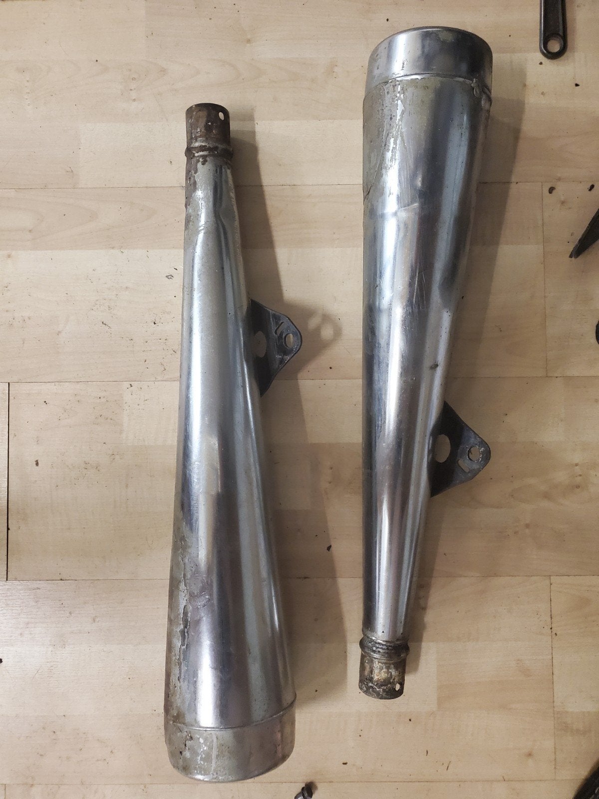 Honda cx500 uitlaat einddempers, Fietsen en Brommers, Ophalen of Verzenden, Uitlaat