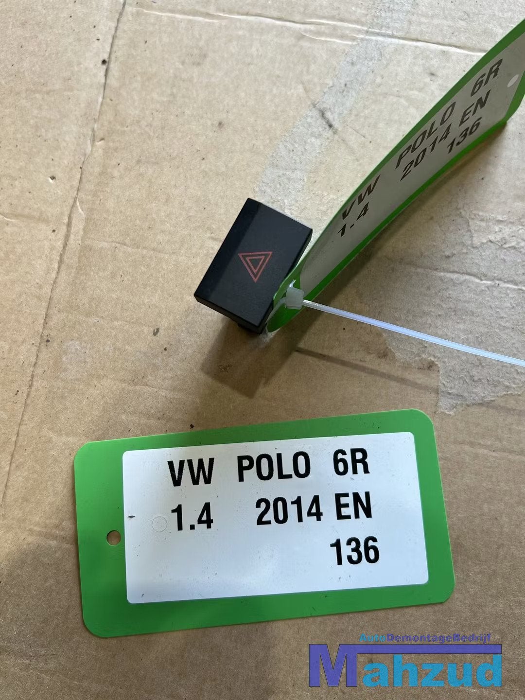 VW POLO 6R alarmlicht schakelaar 2009-2017, Gebruikt, Volkswagen, Volkswagen AG, Berliner Ring 2
38440  Wolfsburg, DE