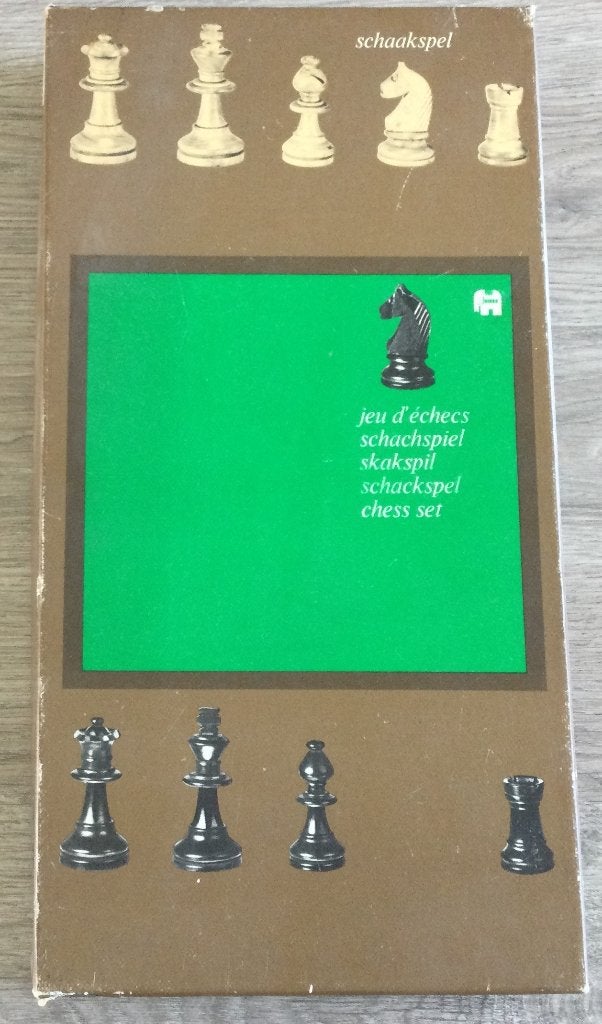 Schaakset met Opvouwbaar Spel Bord, Een of twee spelers, Ophalen of Verzenden, Gebruikt, Onbekend