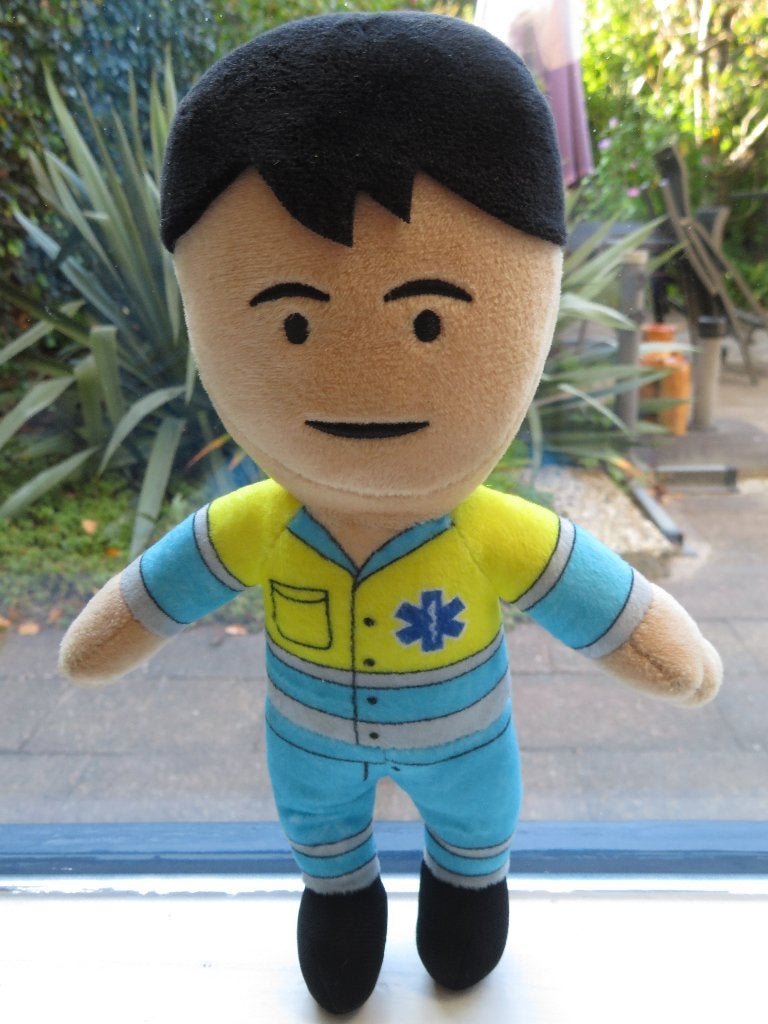 Zachte Pop RAV Team Ambulance Bram Brammetje, Kinderen en Baby's, Overige typen, Ophalen of Verzenden, Zo goed als nieuw, Middelgroot (20 tot 80 cm)