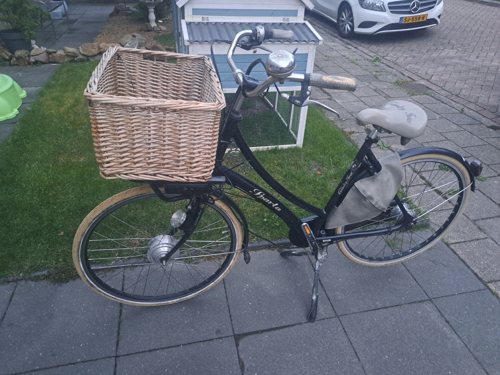 Sparta elektrische fiets met mand en lader, Ophalen, Sparta, Gebruikt, 51 tot 55 cm