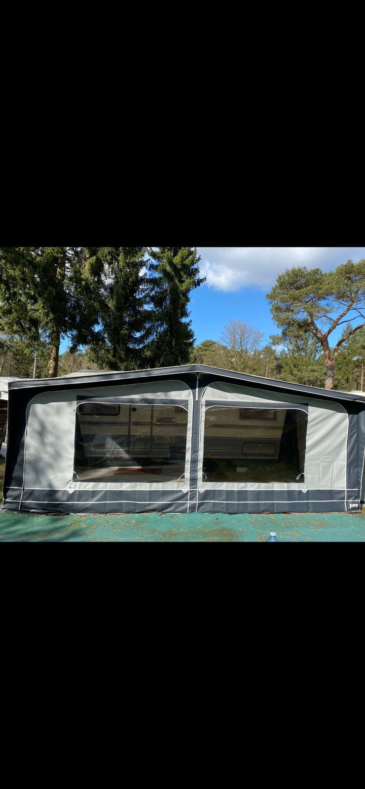 Voortent hypercamp granada 270 maat 12 incl stalenframe, Ophalen, Zo goed als nieuw, Tot en met 4