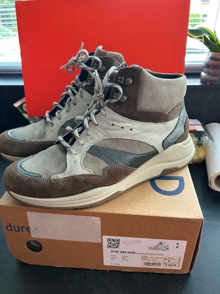 Schoenen, Durea, Bruin, Zo goed als nieuw, Wandelschoenen