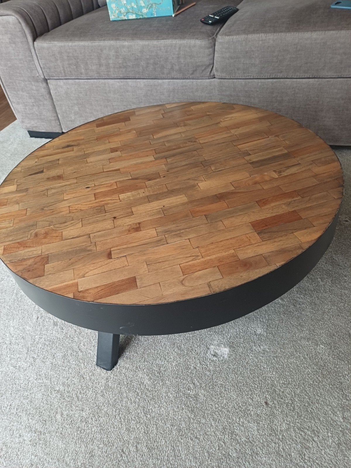 salon tafel, Ophalen, Gebruikt, 100 tot 150 cm, Rond