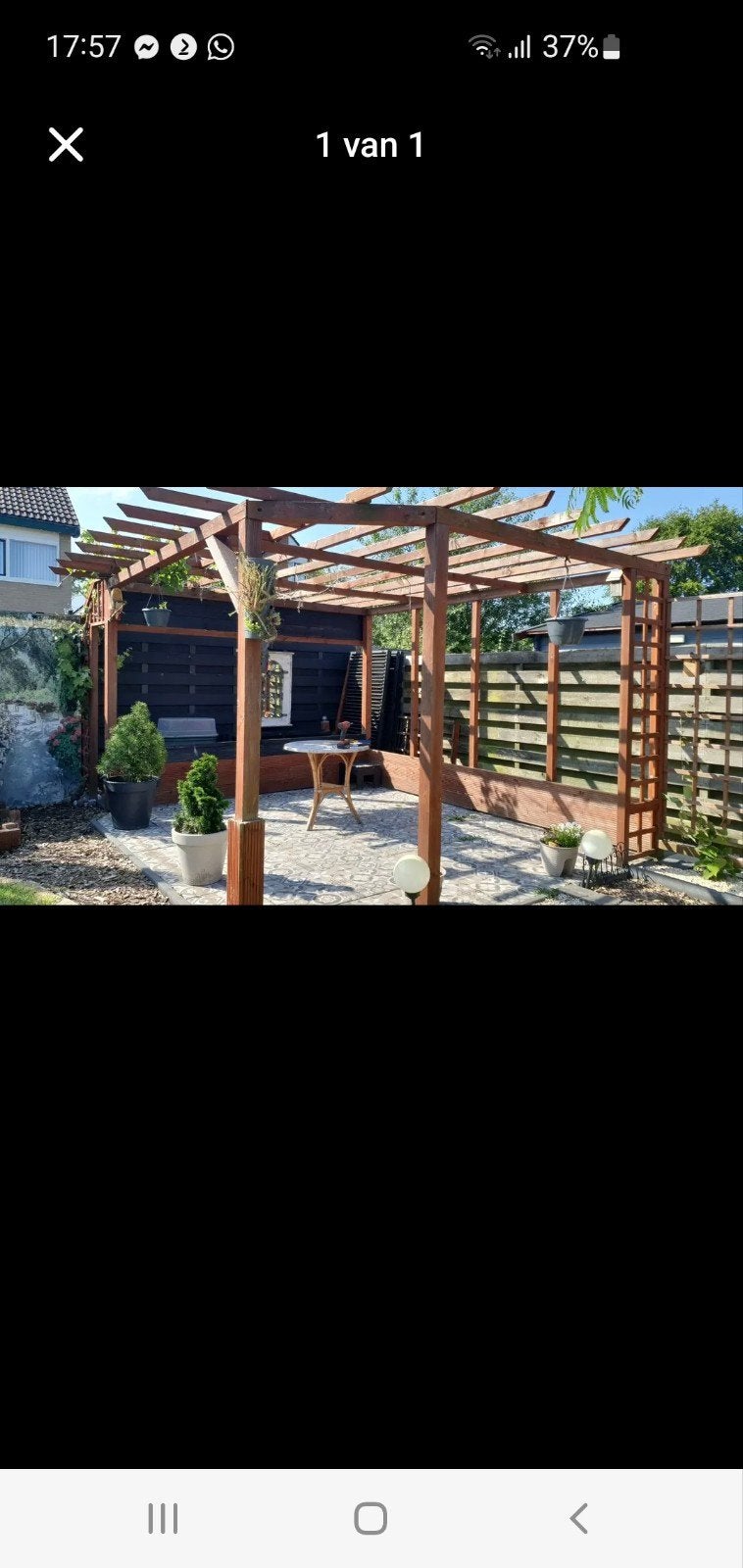 Pergola 4.25x3.00, Ophalen of Verzenden, 150 tot 200 cm, Hout, 200 cm of meer
