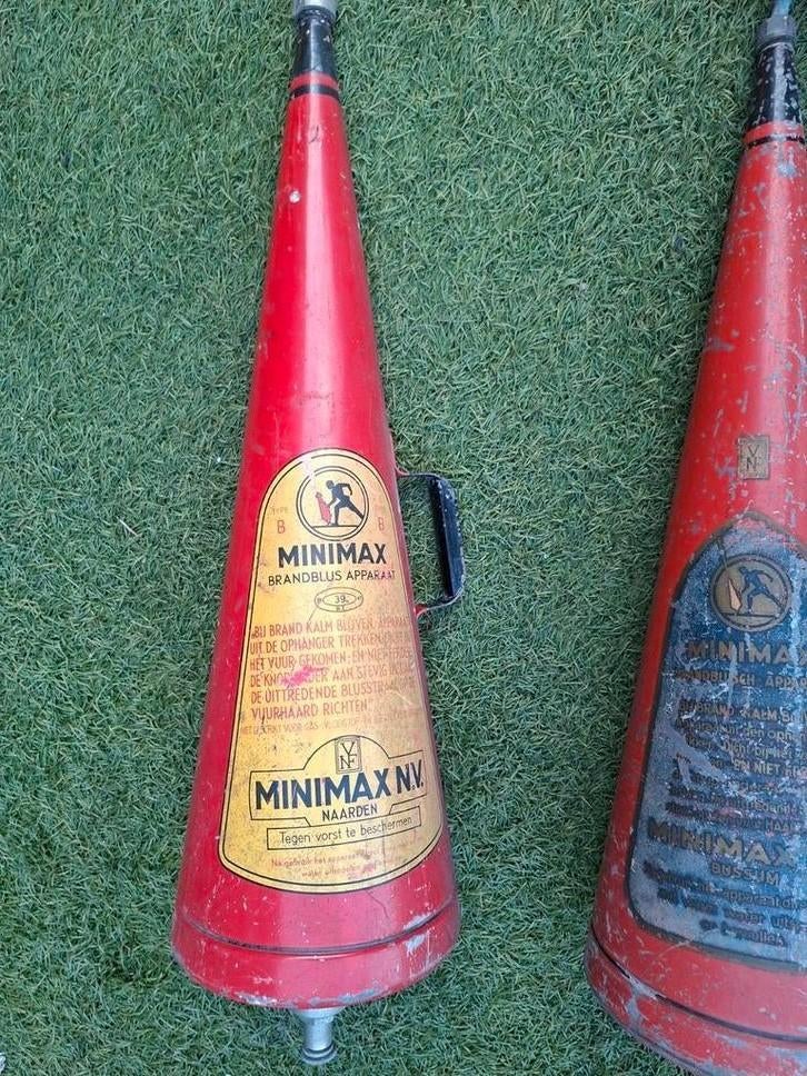 Vintage Minimax Brandblusser - Decoratief item, Ophalen of Verzenden, Gebruikt, Brandblusser