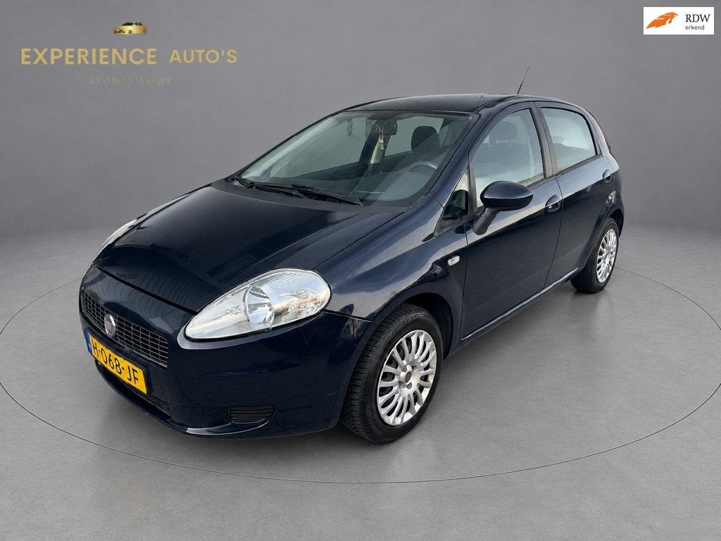 Fiat Grande Punto 1.4 Active AIRCO / APK / 5 DEURS / CITY, Auto's, Voorwielaandrijving, Stof, Zwart, 4 cilinders