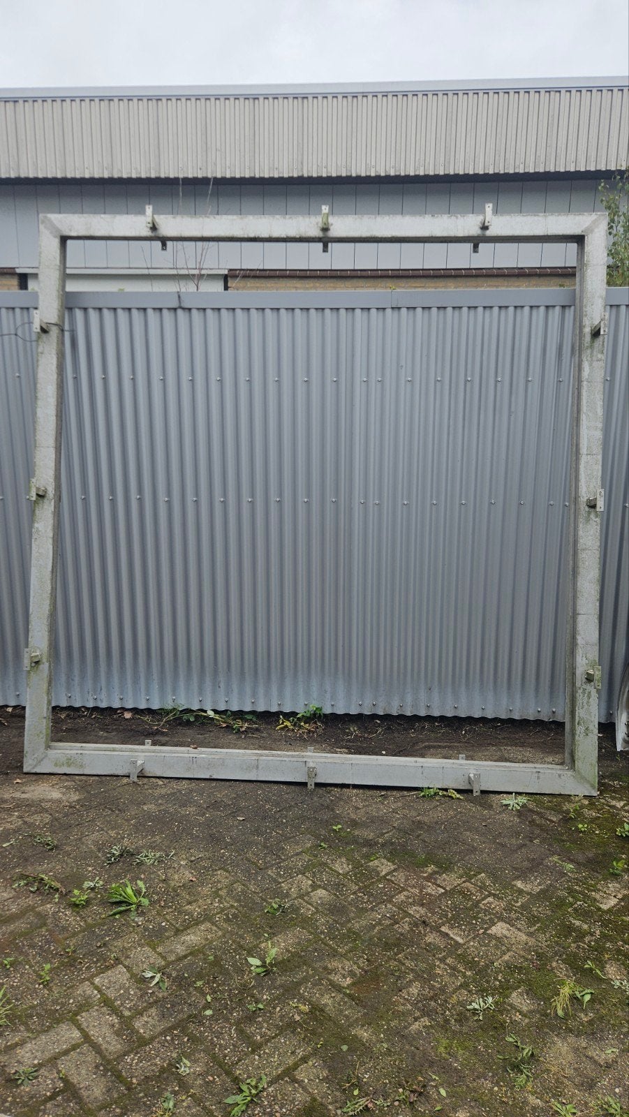 2 stuks aluminium reclame borden spandoek frames, Ophalen, Aluminium