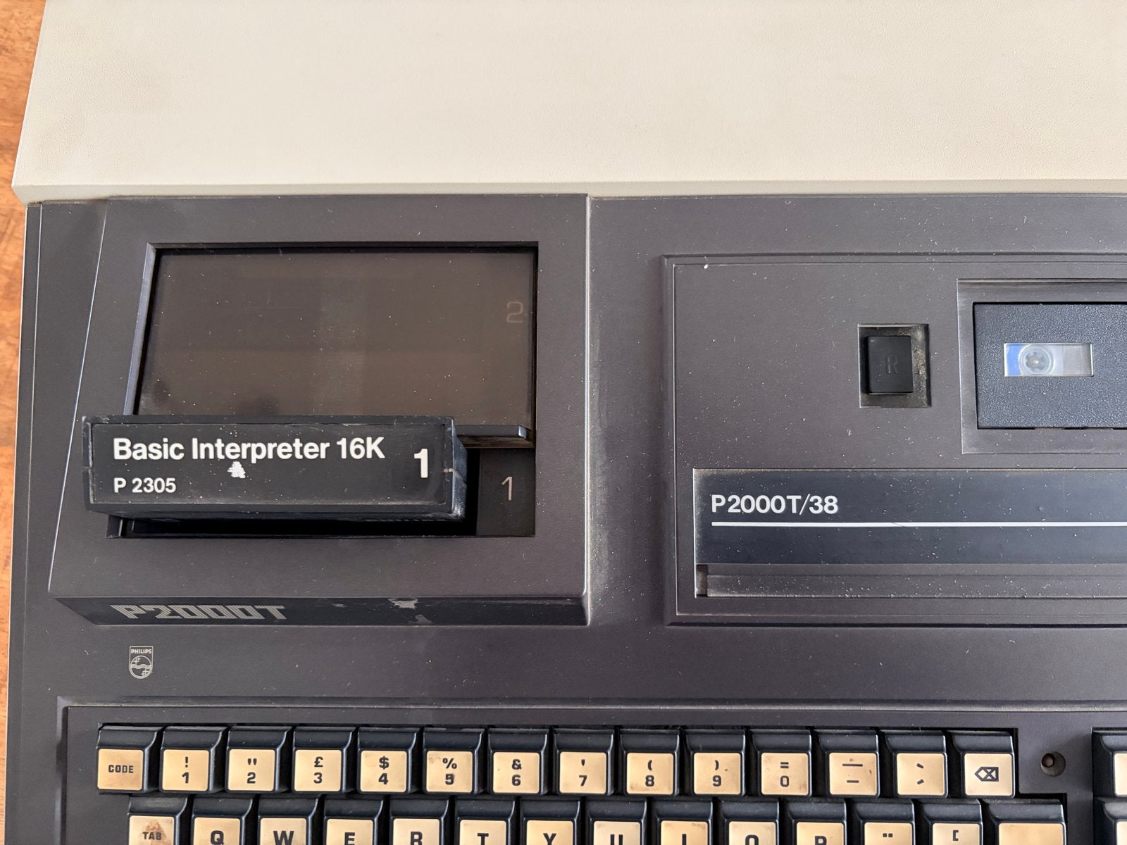 Philips P2000T/38 Vintage Homecomputer met Basic Interpreter, Ophalen of Verzenden