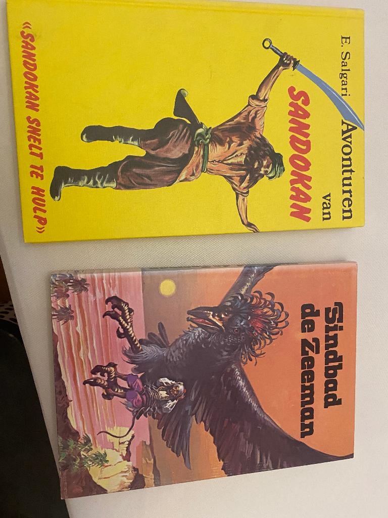 boeken: Sandokan en Sindbad de zeeman, Boeken, Meerdere stripboeken, Ophalen of Verzenden, Gelezen