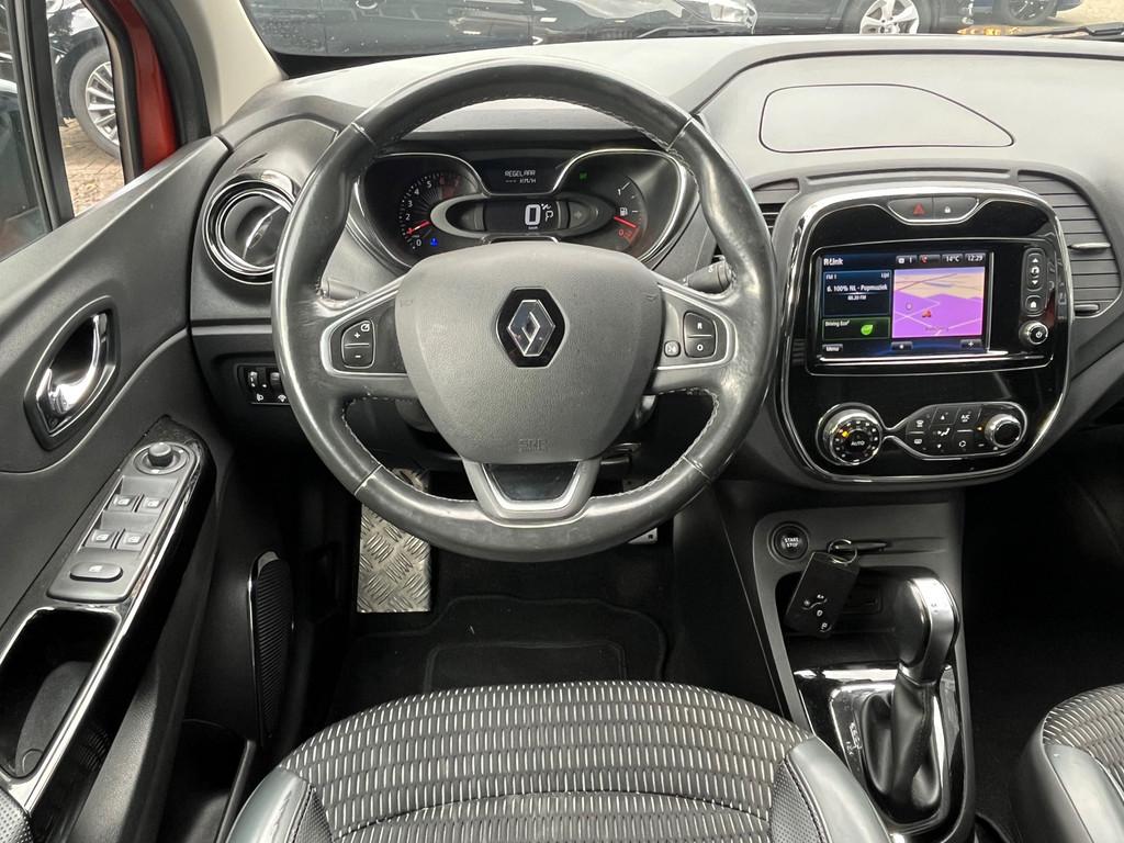 Renault Captur 1.2 TCe 120PK Automaat,Trekhaak,Twotone,Navi,, Lichtsensor, Euro 6, Leder en Stof, Grijs