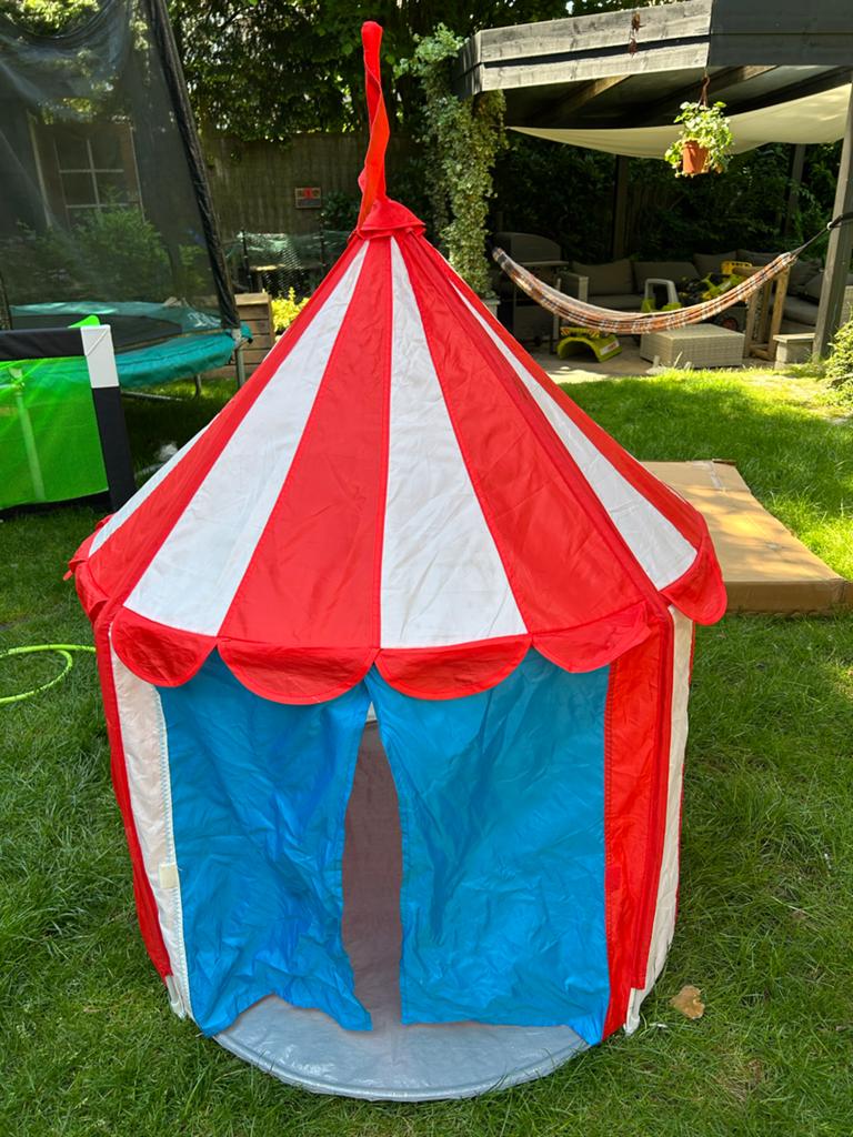 Kinder Circustent Speeltent Rood Wit, Kinderen en Baby's, Ophalen of Verzenden, Gebruikt