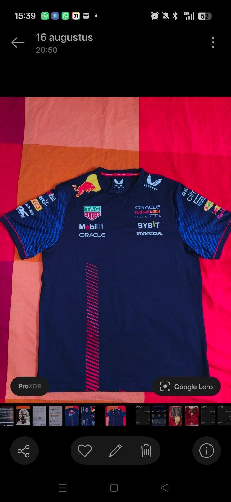 Red Bull Racing F1 T-shirt - Maat M nieuw !, Ophalen of Verzenden, Zo goed als nieuw, Red Bull Racing, Maat 48/50 (M)
