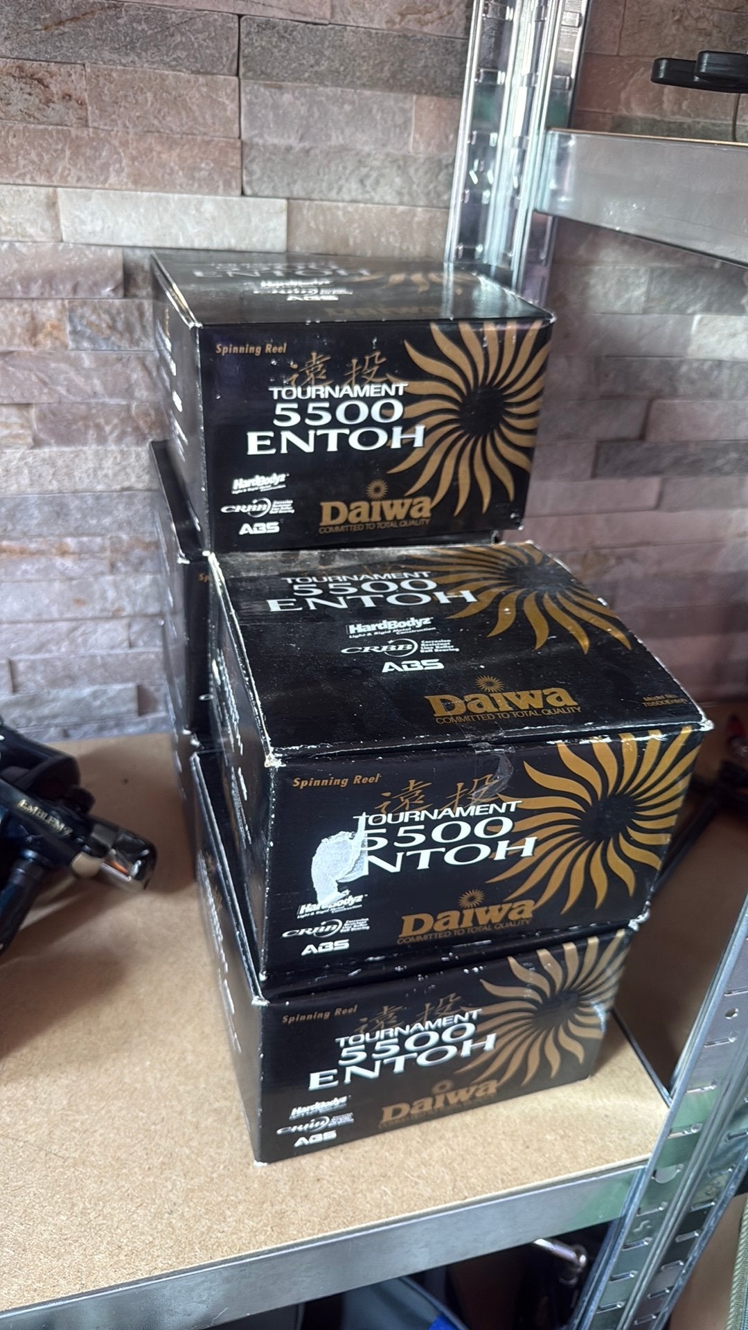 5x Daiwa Tournament 5500 Entoh Molens, Ophalen of Verzenden, Gebruikt, Molen