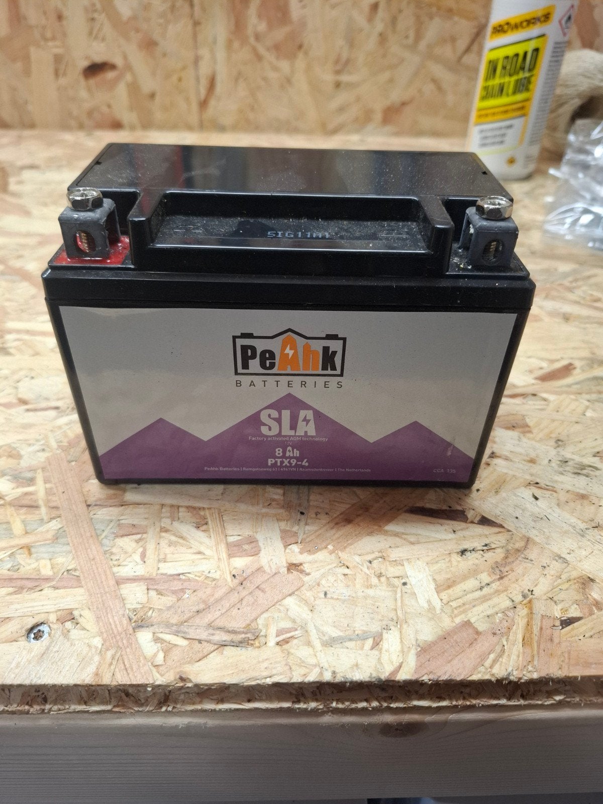 Peak Batteries SLA 8Ah PTX9-4 accu 12V peahk accu, Ophalen of Verzenden, Gebruikt