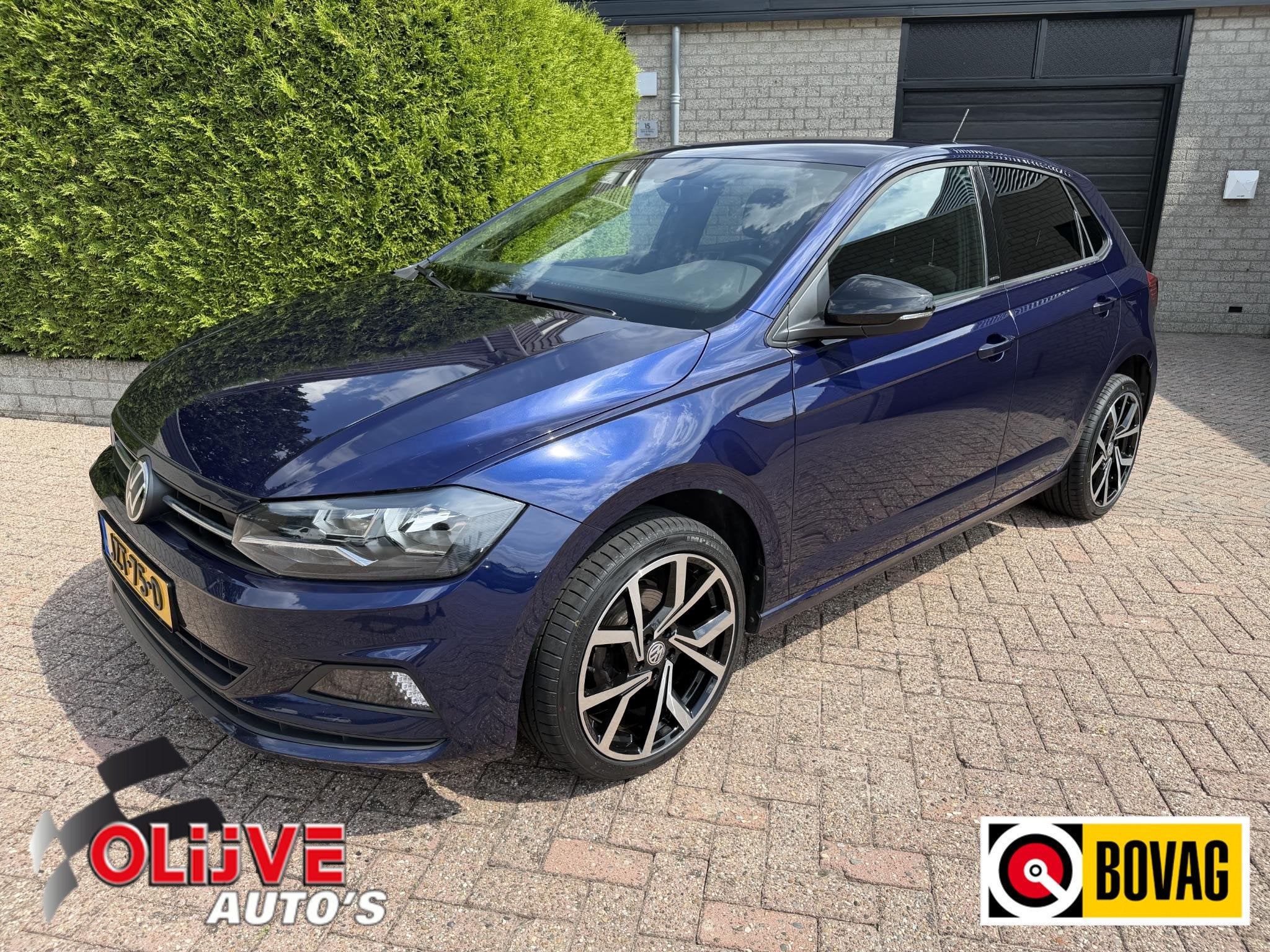 Volkswagen Polo 1.0 Beats / Carplay / Trekhaak / Navi, Auto's, 12 maanden, Stof, Gebruikt, Blauw