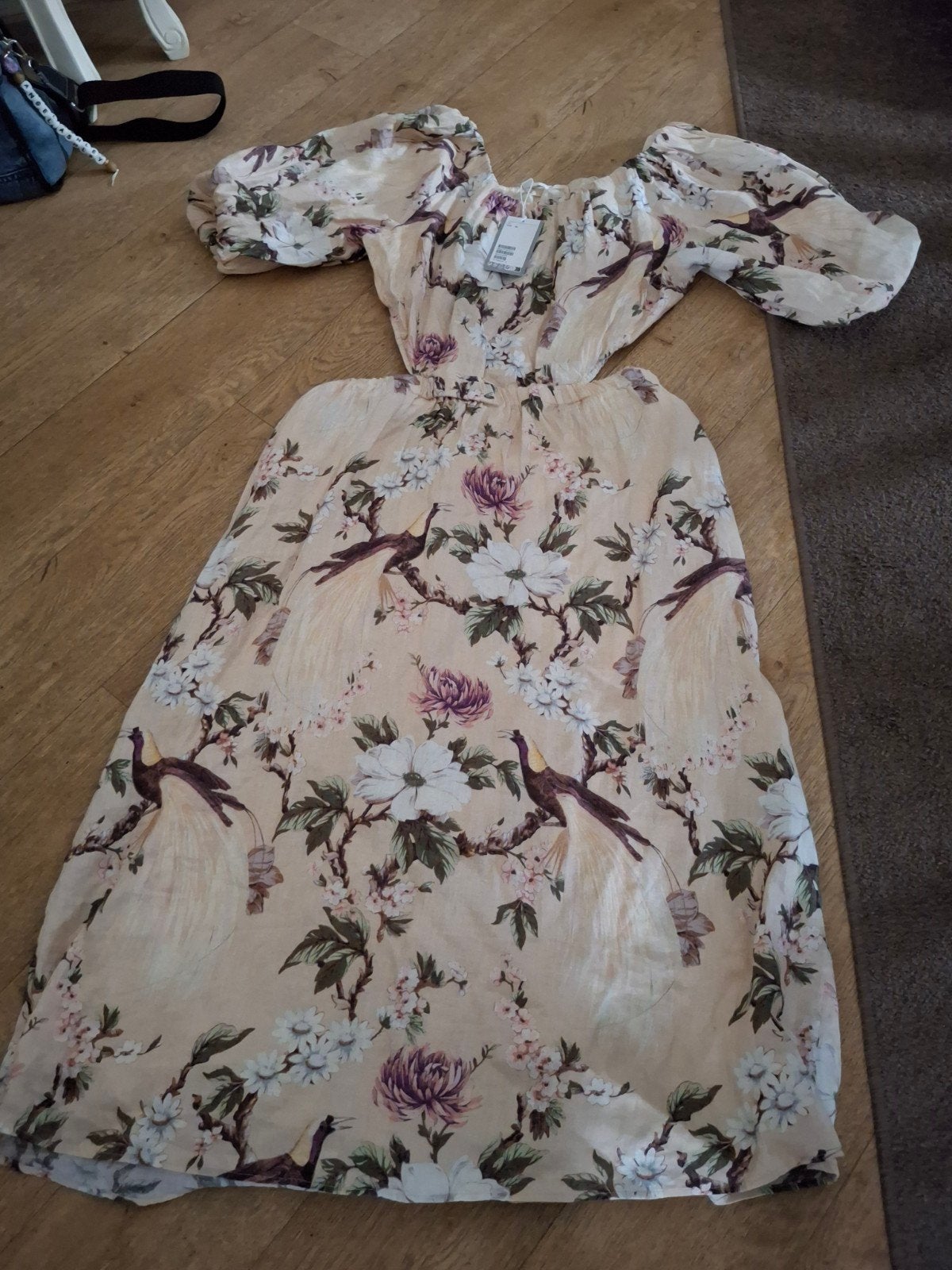 Prachtige aparte jurk maat XL NIEUW, Kleding | Dames, H&M, Beige, Maat 46/48 (XL) of groter, Nieuw
