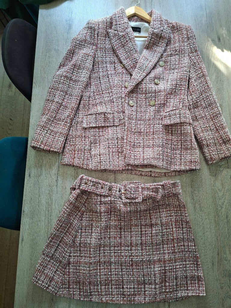 Setje Zara licht rose mt L, Kleding | Dames, Kostuum of Pak, Zara, Maat 42/44 (L), Ophalen of Verzenden
