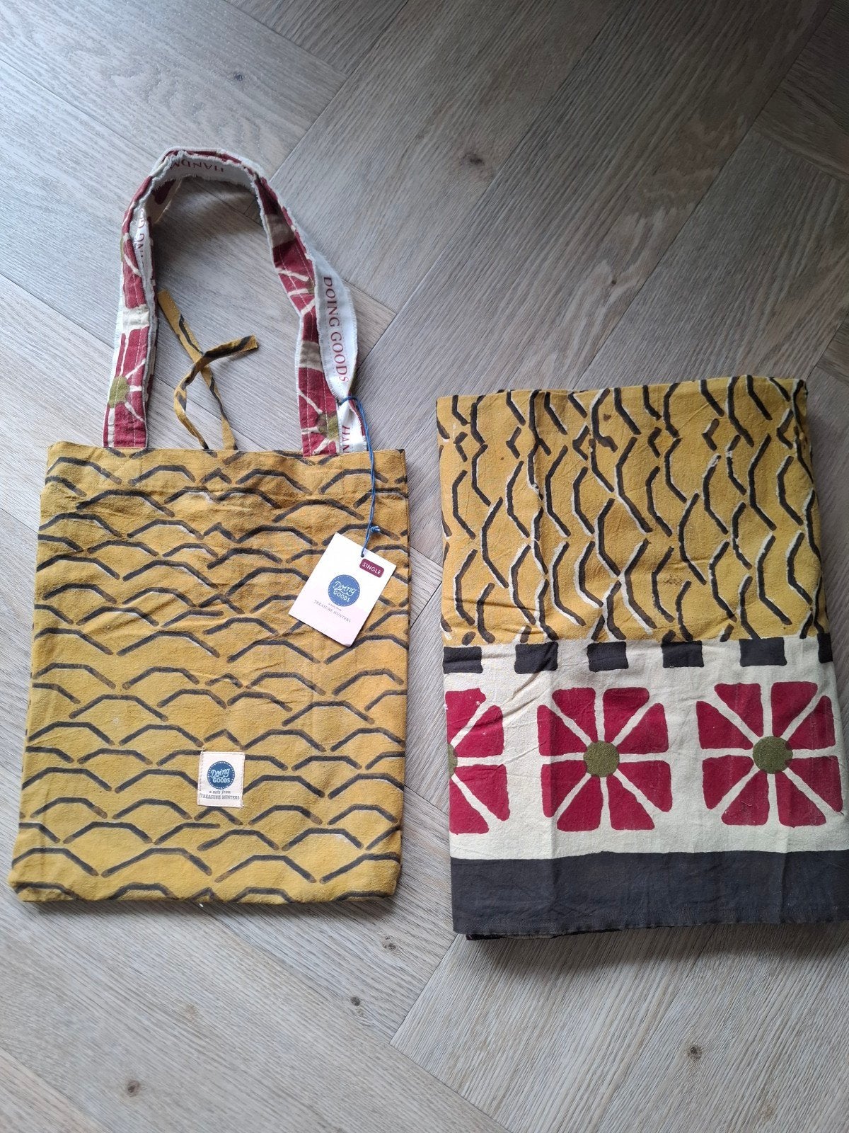 Erin Single Plaid in droogtas Doing Goods Treasure Hunters, Katoen, Ophalen of Verzenden, Plaid, Meerkleurig