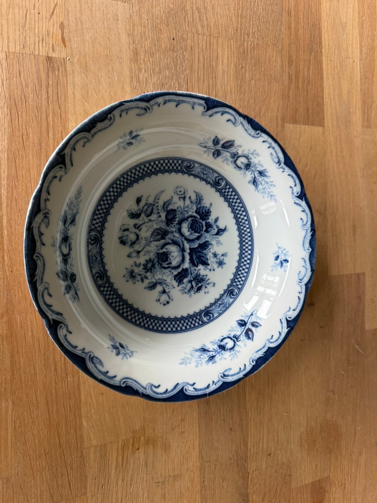 Vintage Blue Rose Fine China Japan, Verzenden