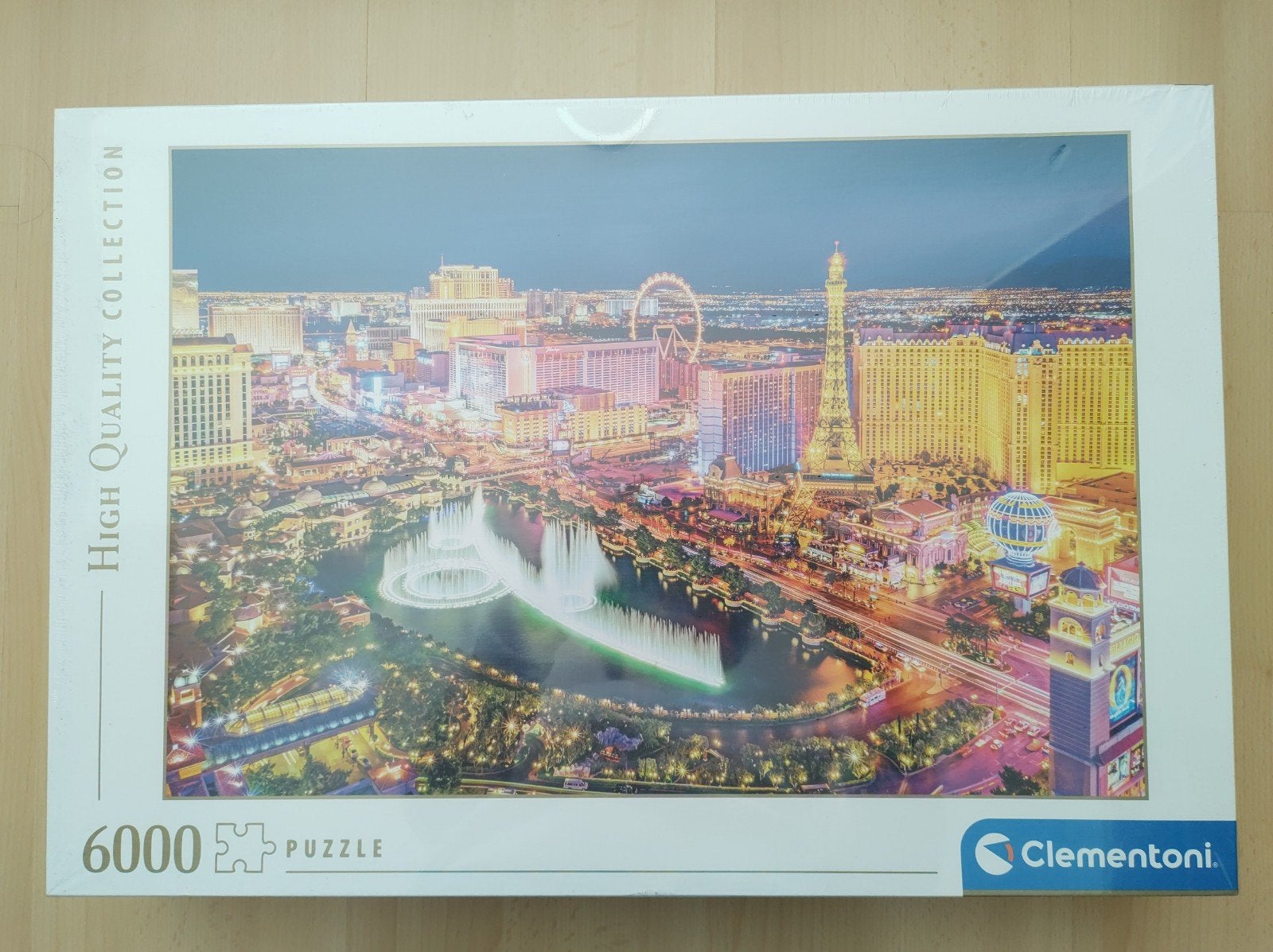 Clementoni puzzel "Las Vegas" 6000 stukjes (nieuw in folie), Ophalen of Verzenden, Meer dan 1500 stukjes, Nieuw, Legpuzzel