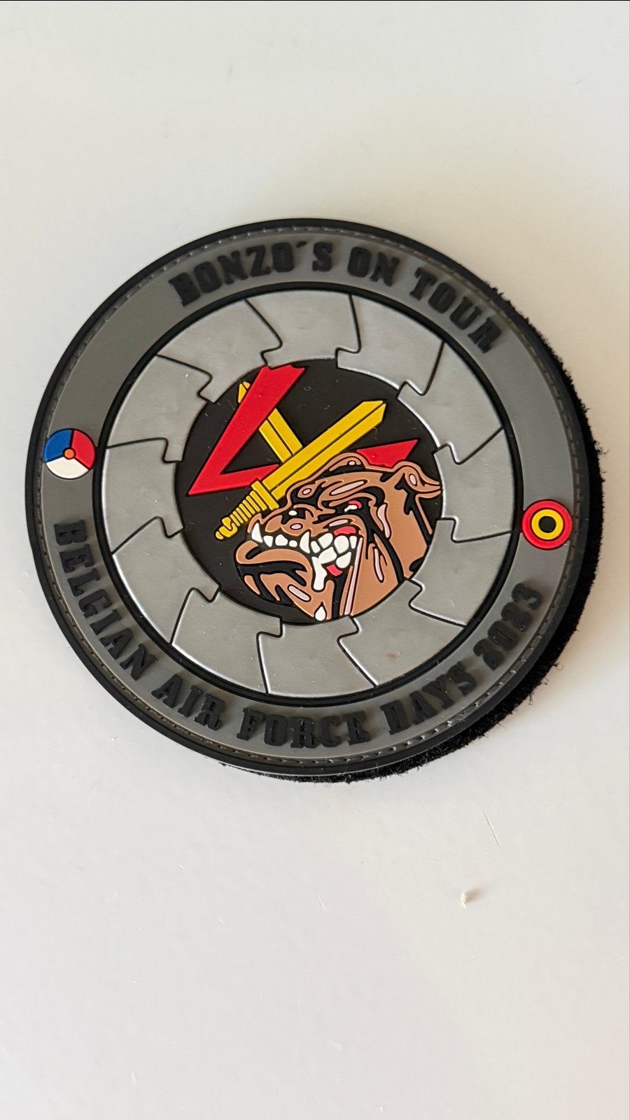 312SQN Bonzo's On Tour Belgian Air Force Days 2023 Patch, Ophalen of Verzenden, Zo goed als nieuw