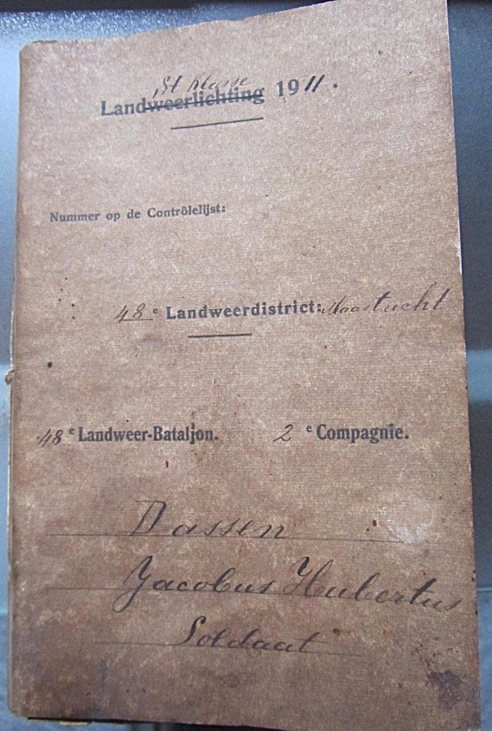 zakboekje LANDWEER LICHTING 1918, Ophalen of Verzenden, Landmacht, Nederland, Boek of Tijdschrift