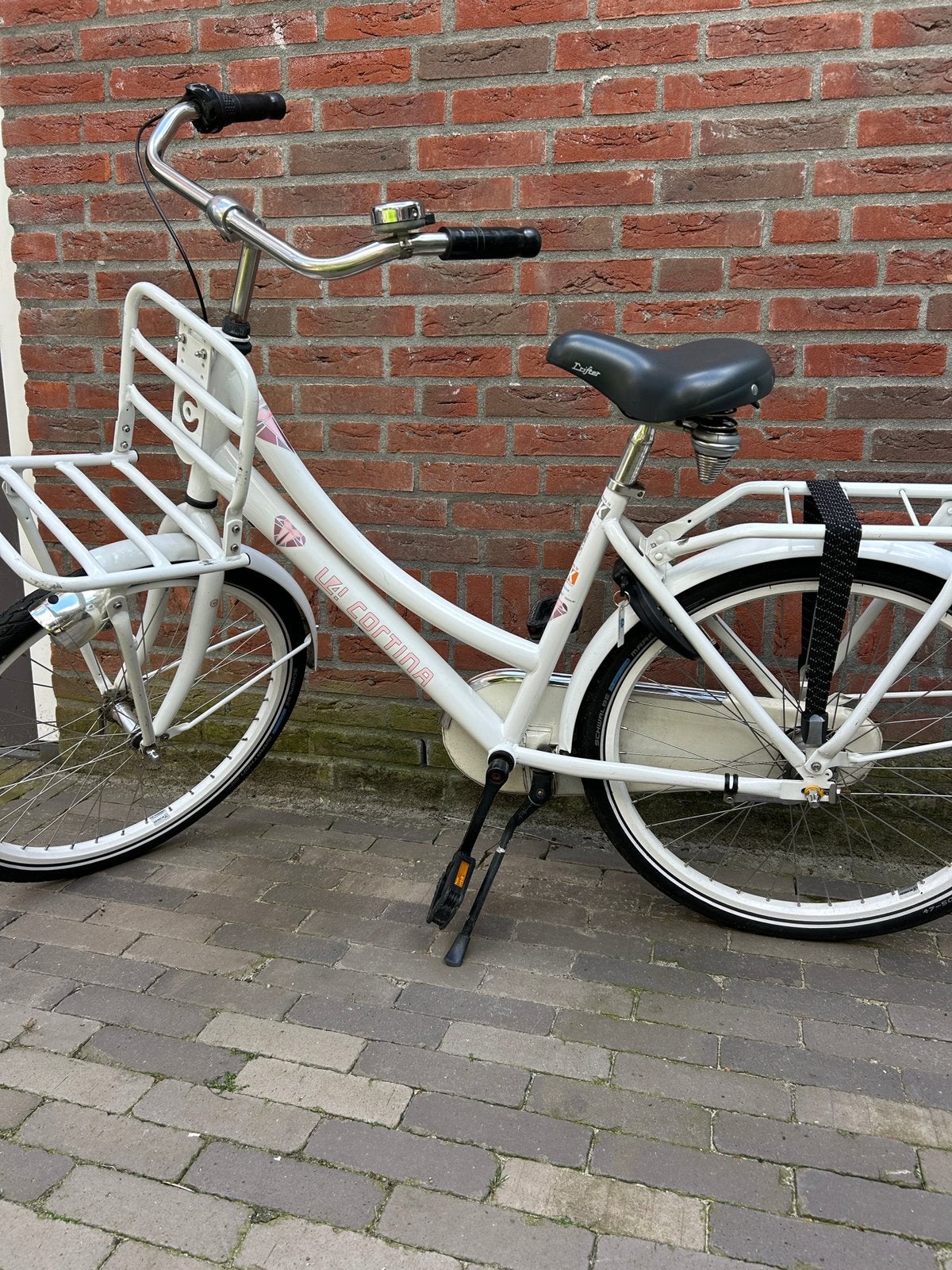 Cortina U4 transportfiets 24 inch 3V meisjesfiets wit, Ophalen, Terugtraprem, Versnellingen, Gebruikt