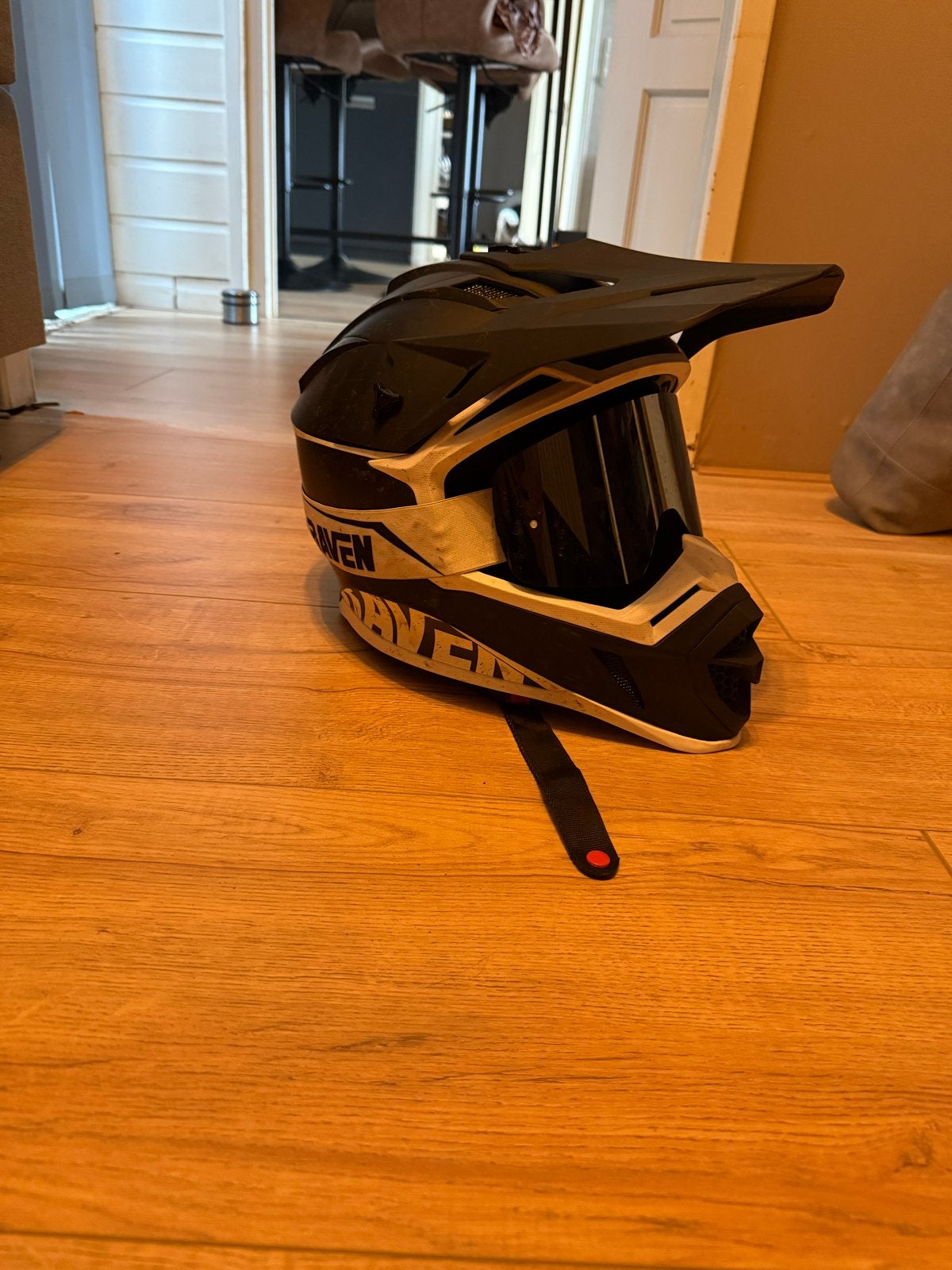 Raven Airborne Evo Offroadhelm - Maat S (55/56), Overige merken, S, Tweedehands, Heren