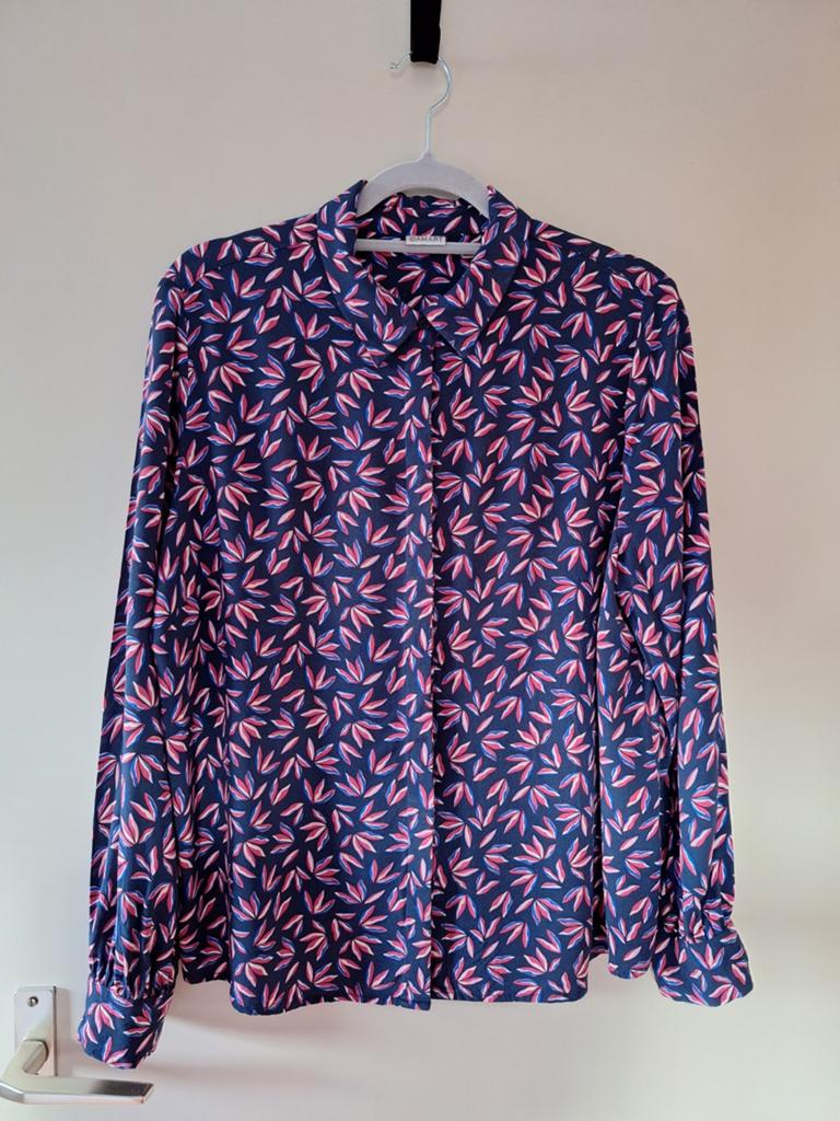 Damart Blouse, Blauw, Maat 46/48 (XL) of groter, Ophalen of Verzenden, Damart