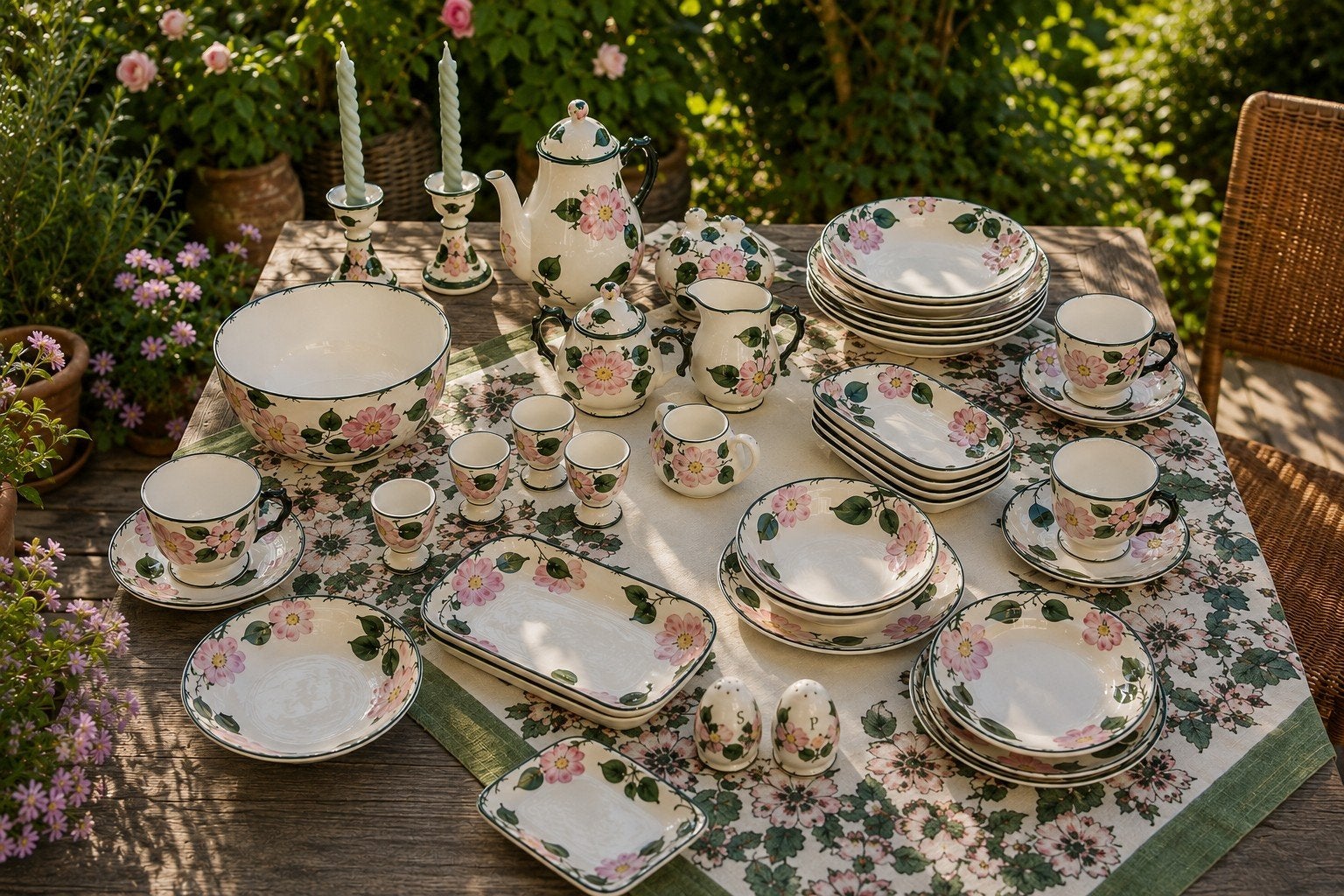 Villeroy & Boch Wild Rose servies – grote verzameling, Ophalen of Verzenden