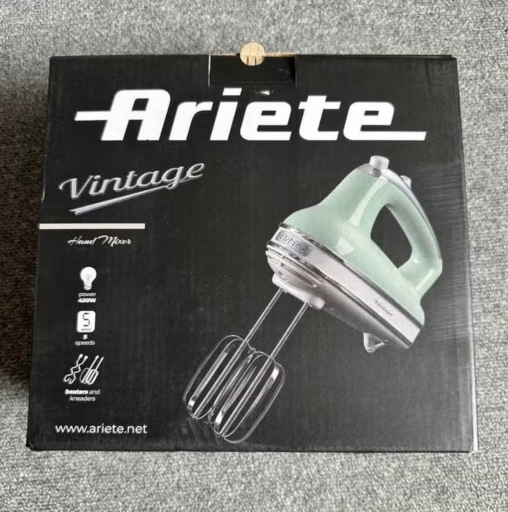 Ariete Vintage Handmixer 1548 Mixer met Gardes, 5 Standen, Minder dan 1 liter, Ophalen of Verzenden, Zo goed als nieuw, 3 snelheden of meer
