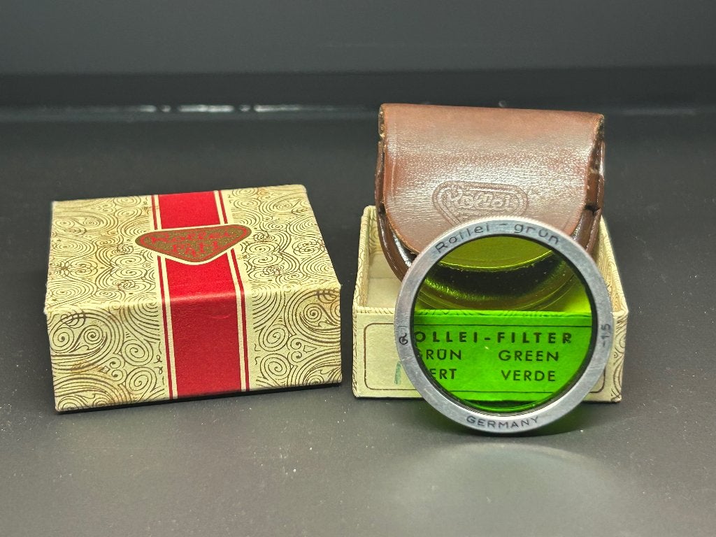 Rollei Grün Filter Bay I - Rolleiflex + doosje en etui, Ophalen, 1940 tot 1960