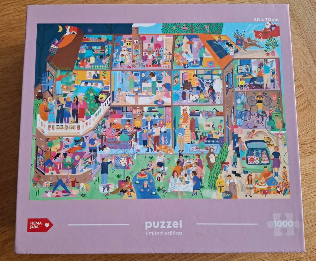 Limited edition Hema puzzel 1000 stukjes, Ophalen of Verzenden, 500 t/m 1500 stukjes, Zo goed als nieuw, Legpuzzel
