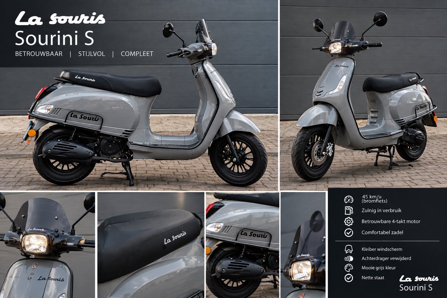 La Souris Sourini S - Scooter 80cc, Ophalen, Zo goed als nieuw, Overige typen, Overige merken
