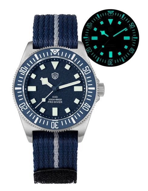 Watchdives 38mm EXD titanium Tudor Pelagos hommage horloge, Overige merken, Overige materialen, Polshorloge, Overige materialen