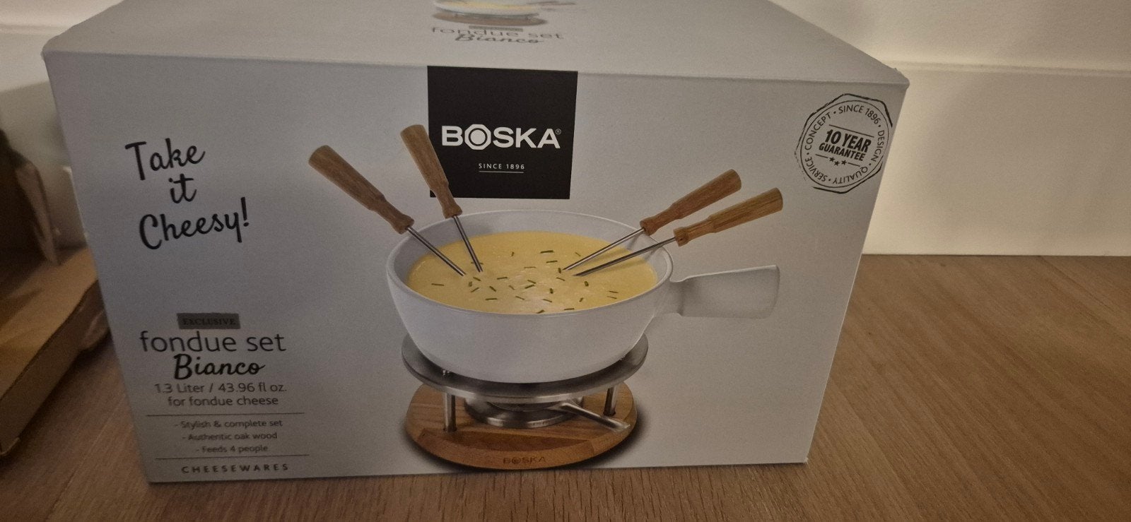Boska kaas fondue set Bianco nieuw in verpakking, Witgoed en Apparatuur, Fonduesets, Ophalen of Verzenden, Nieuw, Brander, Fondueset