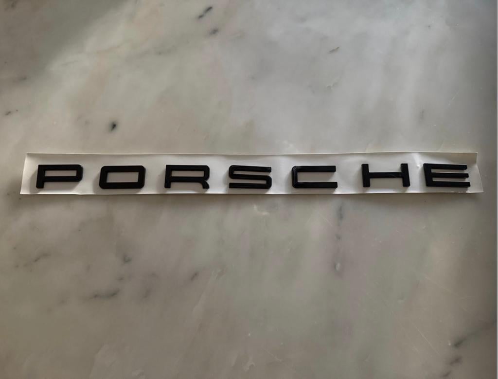 Porsche 3-D auto logo  sticker, Auto diversen, Verzenden