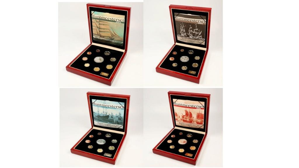 muntmeesterset 2003/04/05/06) 4 x 1OZ zilver, Setje, Koningin Beatrix, Zilver, Euro's