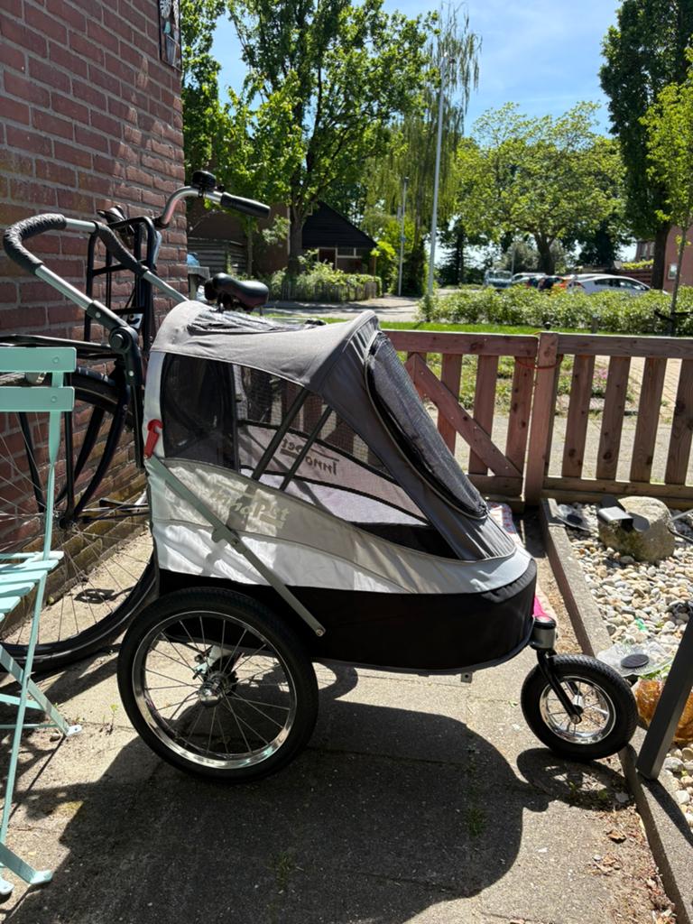 InnoPet Sporty Dog Trailer Deluxe hondenbuggy, Dieren en Toebehoren, Honden-accessoires, Ophalen, Zo goed als nieuw