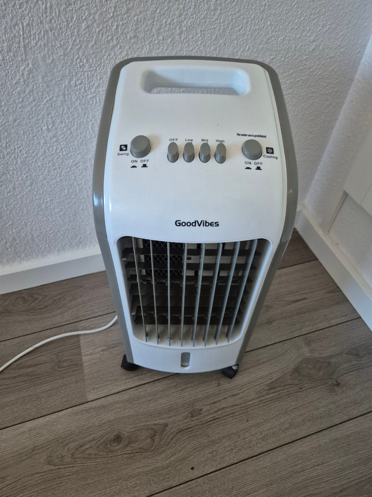 GoodVibes - Mobiele Aircooler / Ventilator, Ophalen, Mobiele airco, Minder dan 60 m³, 3 snelheden of meer