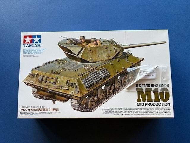 Tamiya	35350	US M10 Destroyer Tank Mid Prod	1/35 incl alu l, Tank, 1:32 tot 1:50, Nieuw, Ophalen of Verzenden