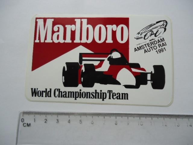 sticker oud F1 Formule 1 Marlboro race car senna prost rai, Verzamelen, Verzenden, Zo goed als nieuw, Bedrijf of Vereniging