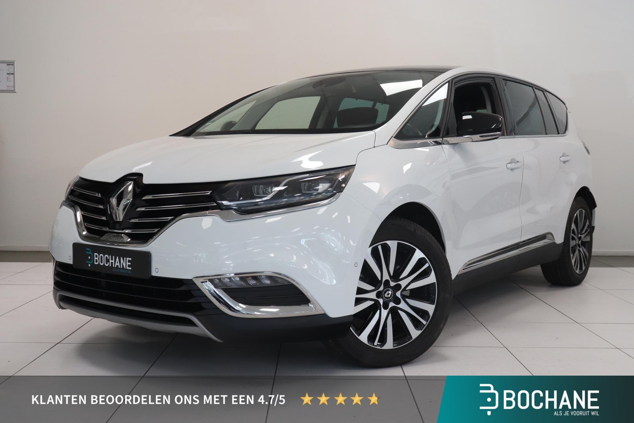 Renault Espace 1.8 TCe Initiale Paris 5p. | Panoramadak | Le, 4 cilinders, Automatische klimaatregeling, Wit, Bedrijf