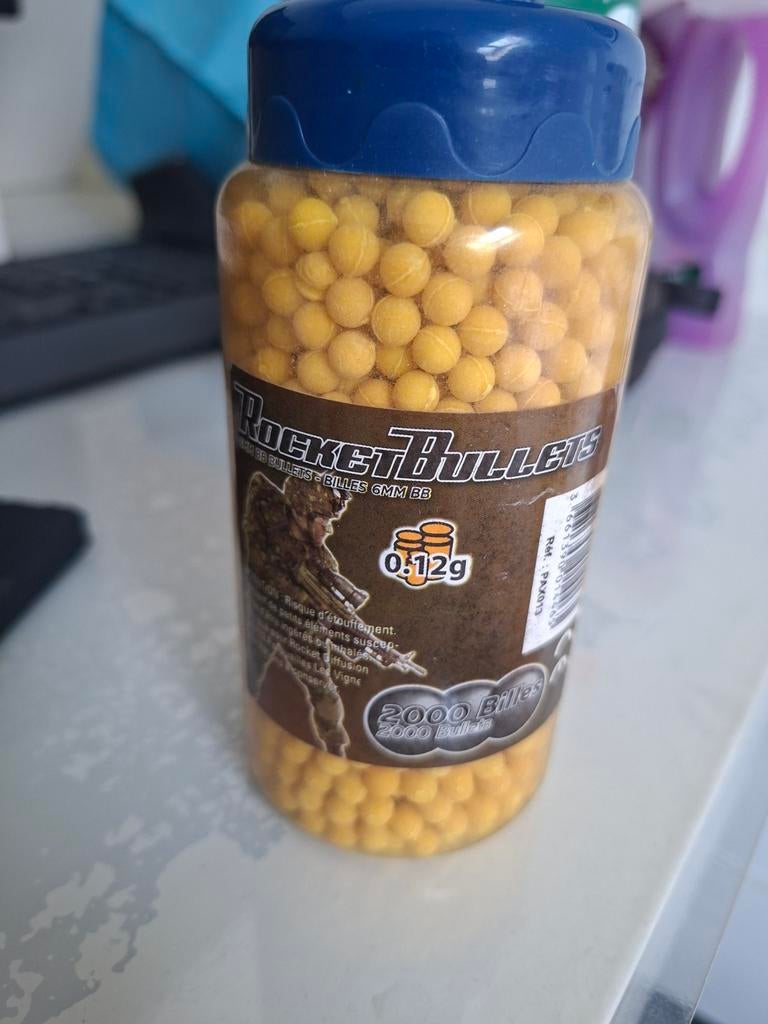 RocketBullets 6mm BB's 0.12g - 2000 stuks, Verzamelen, Speelgoed, Nieuw, Ophalen