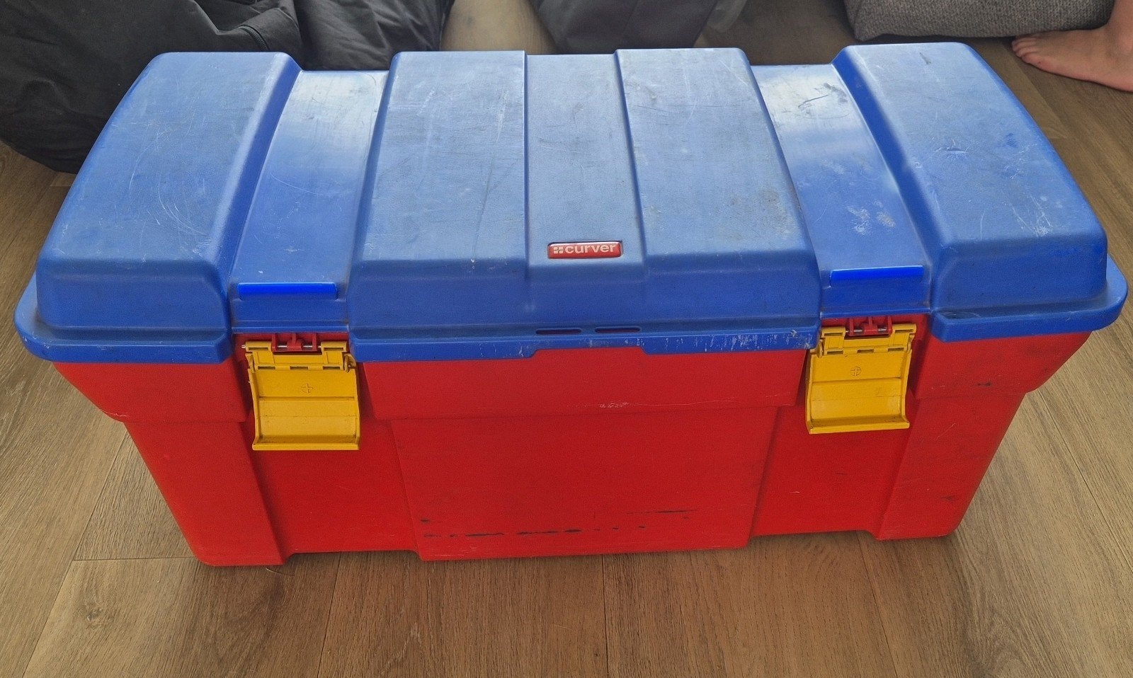 curver opbergbak, Ophalen