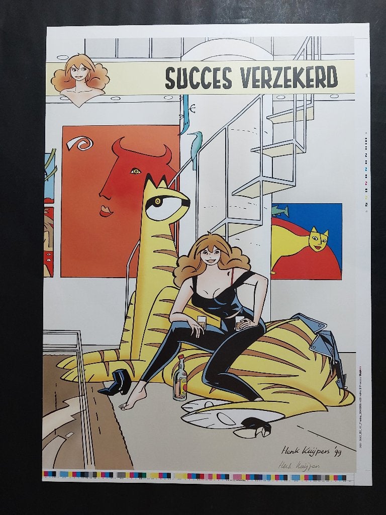 Franka proefdruk 'Midnight Whisky', Eén stripboek, Ophalen of Verzenden, Zo goed als nieuw, Henk Kuijpers