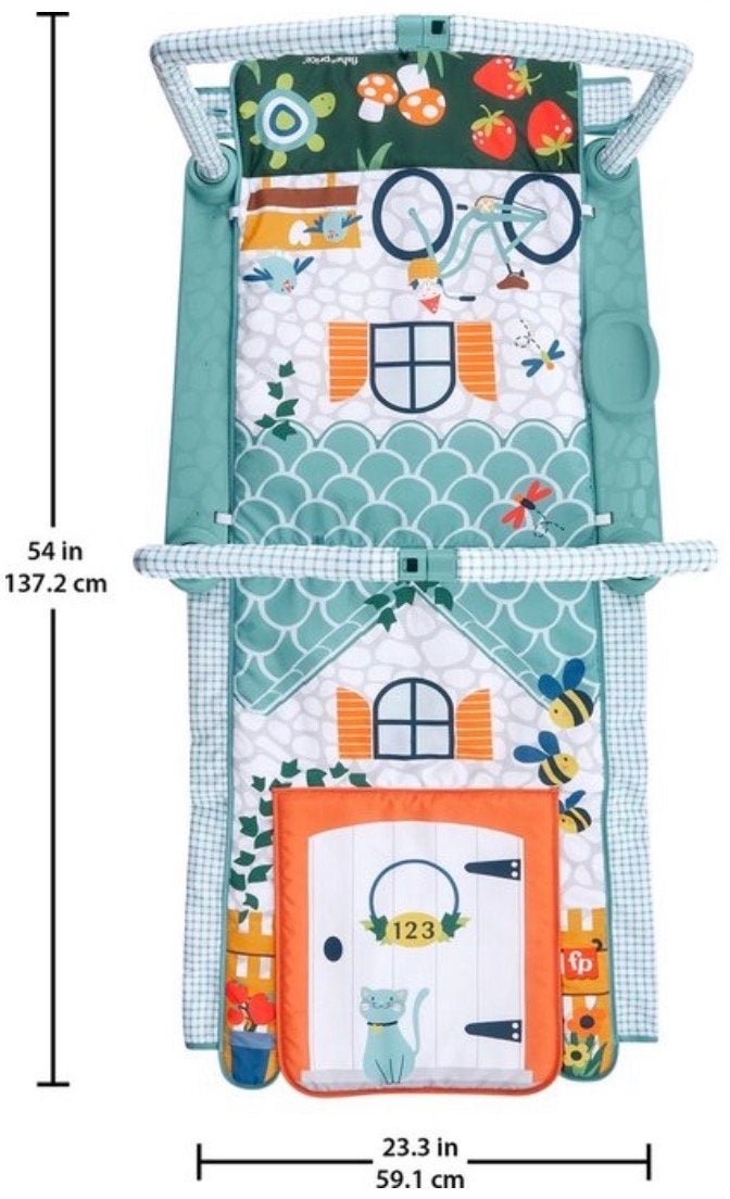 Fisher-Price Speelkleed en Babygym 3-in-1 Huisje, Ophalen, Gebruikt, Babygym, Met geluid