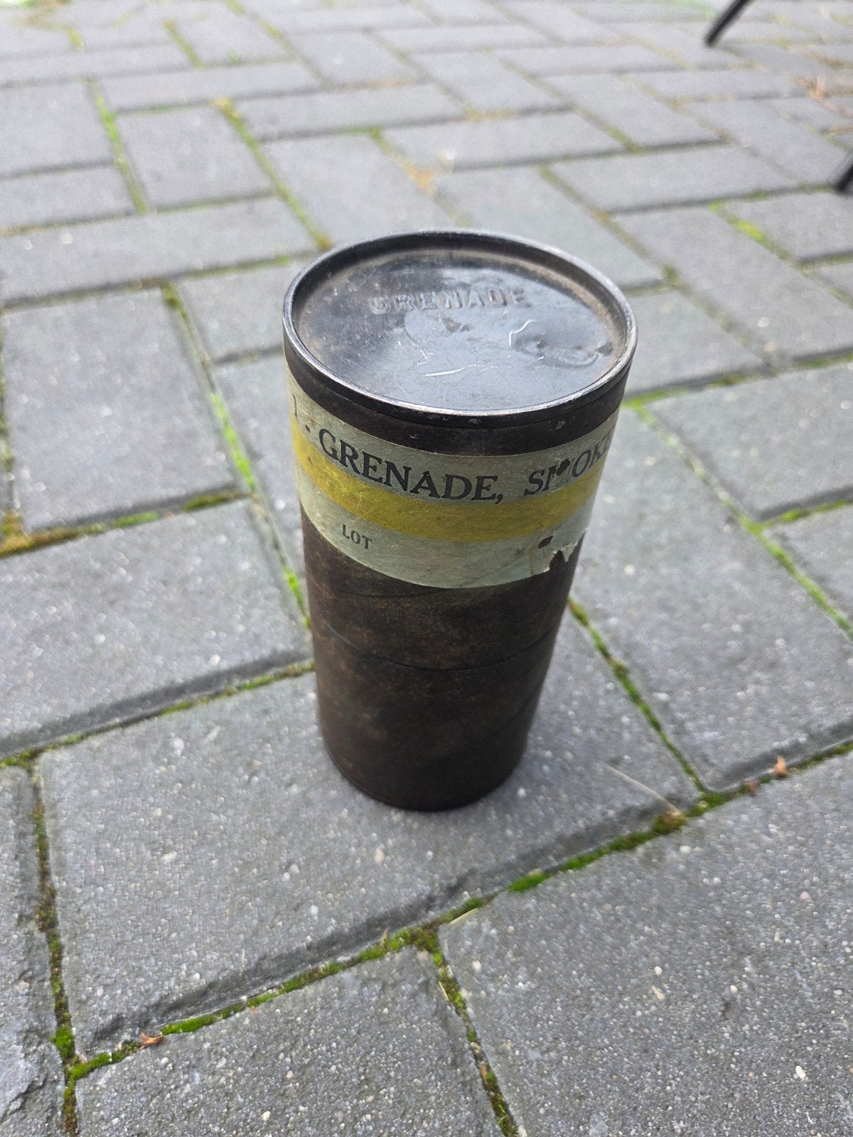 Kartonnen koker M18 rookgranaat WO2 Amerikaans, Ophalen of Verzenden